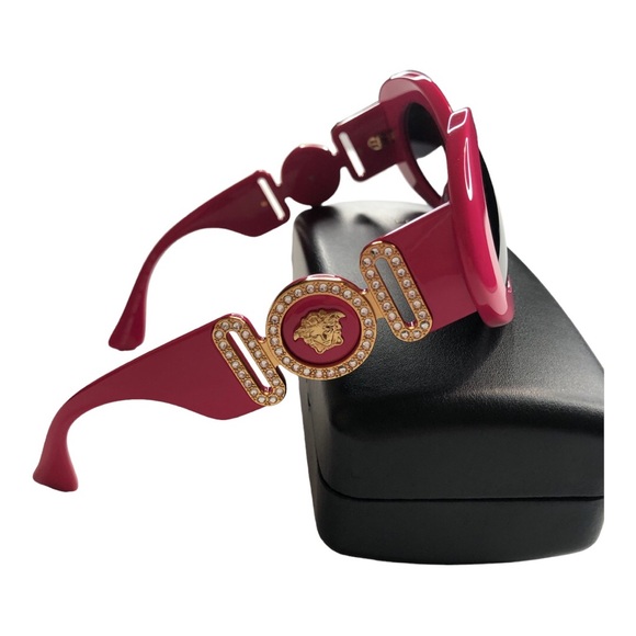 Versace Authentic Women’s Fuchsia Pink Sunglasses with Grey Lenses. Brand New! - Picture 5 of 10